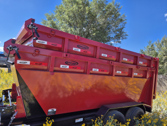 New 2025 Dura-Haul Roll Off Red Bin 4' High 14' Long