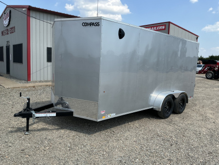 New 2026 Compass 7'x16' Enclosed Cargo Trailer - Indigo DLX