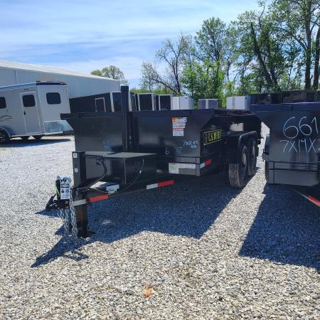 New 2025 U.S Built/Texas Pride 7x12x2 TA, 14k Axles, barn doors & barn doors/spreader gate combo