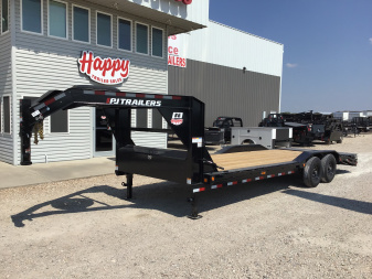 New 2026 PJ 102 x24' Gooseneck Super-Wide Equipment Trailer – B6