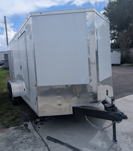 New 2026 Rock Solid Cargo 7X16 ENCLOSED RAMP Cargo / Enclosed Trailer