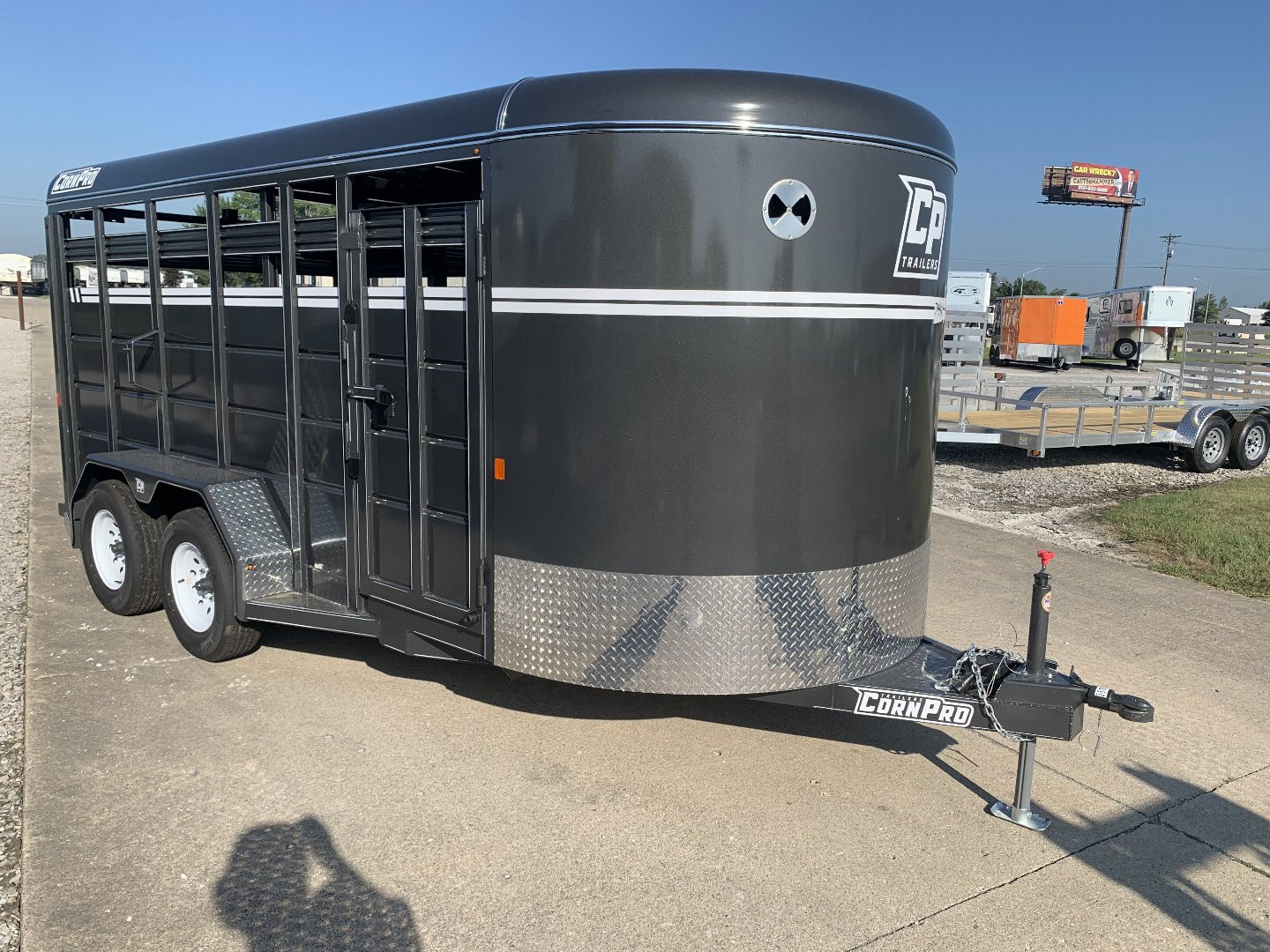 New 2025 CORNPRO SB16 7s Bumper Pull Stock / Stock Combo Trailer