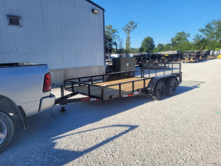 New 2025 WD Trailers 77x14 TA Utility Trailer with 2' dovetail and 30  gate, 35k axles