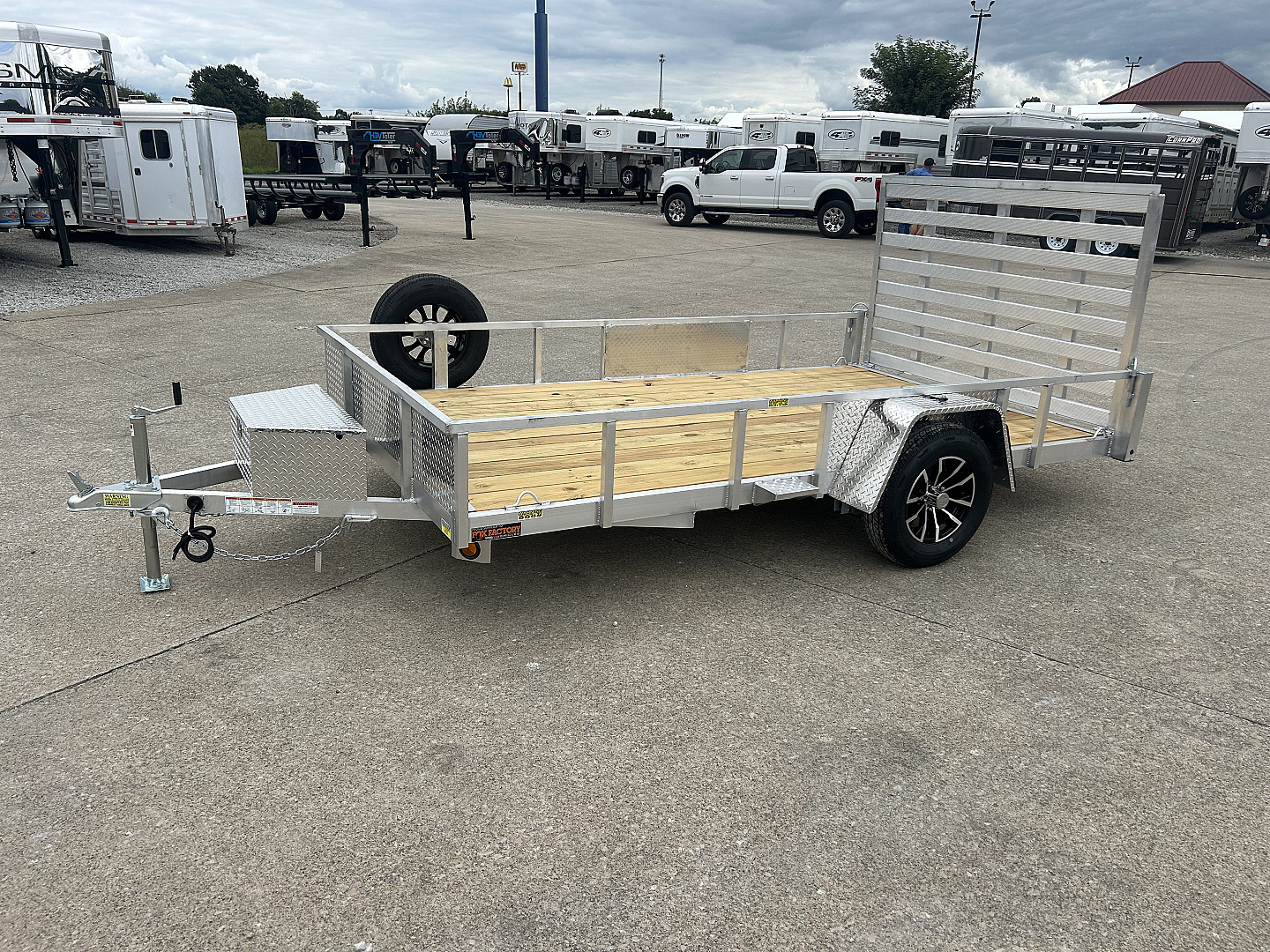 New 2026 QUALITY STEEL AND ALUMINUM 82"x12' Aluminum Utility Trailer