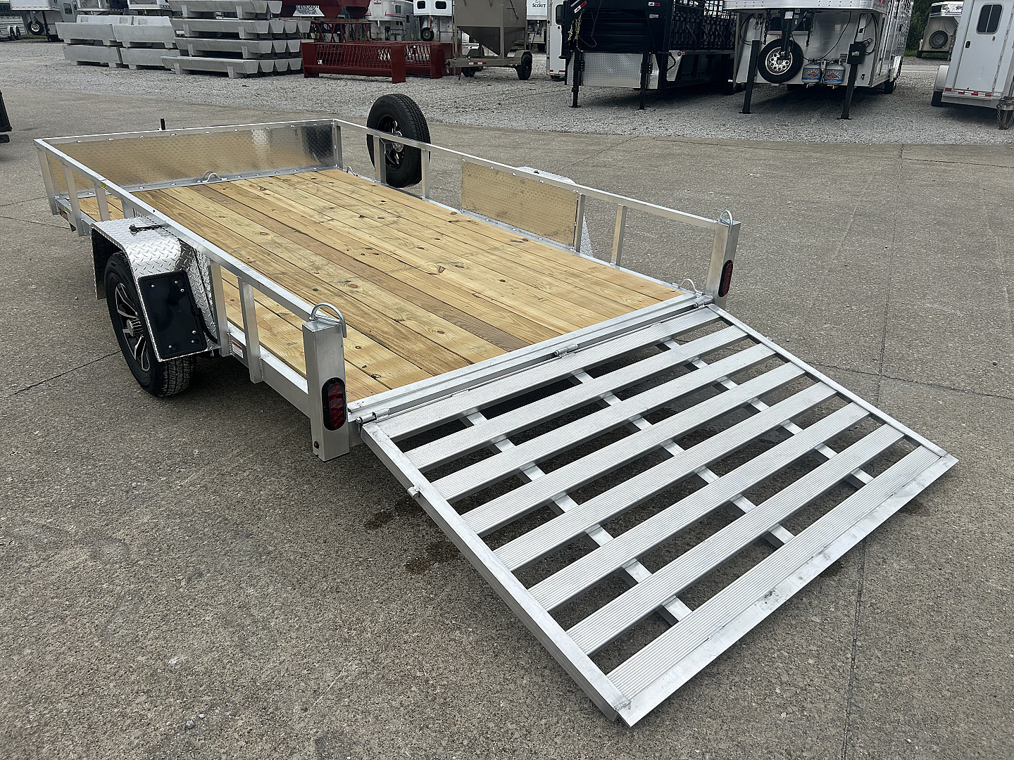 New 2026 QUALITY STEEL AND ALUMINUM 82"x12' Aluminum Utility Trailer