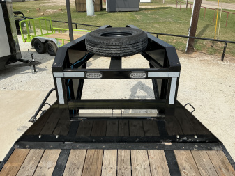 Used 2025 Big Tex 102"x40' GN Flatbed w/ Mega Ramps