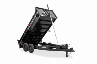 New 2025 Sure-Trac 7X14TA HD Low Profile 14K Telescopic Dump Trailer