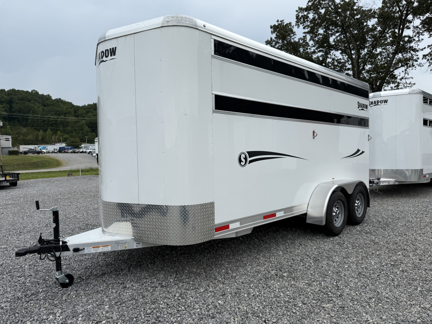 New 2025 Shadow 3 HORSE SLANT STABLEMATE Stock / Stock Combo Trailer