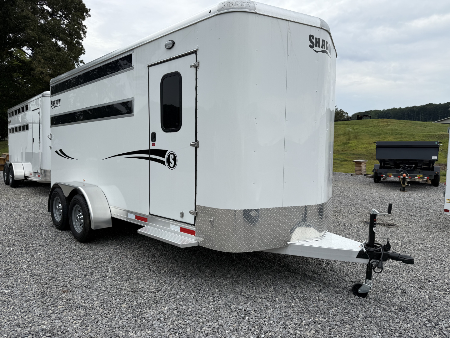 New 2025 Shadow 3 HORSE SLANT STABLEMATE Stock / Stock Combo Trailer
