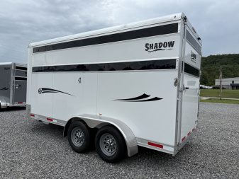 New 2025 Shadow 3 HORSE SLANT STABLEMATE Stock / Stock Combo Trailer