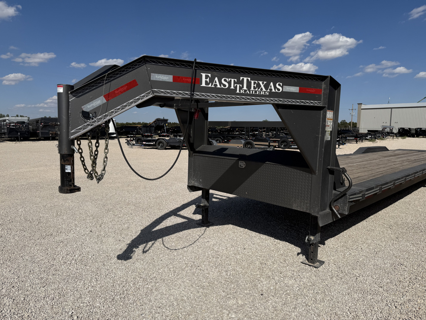 Used 2023 East Texas Trailers 102"x40' GN 3 Axle Equipment Trailer w/ Monster Ramps