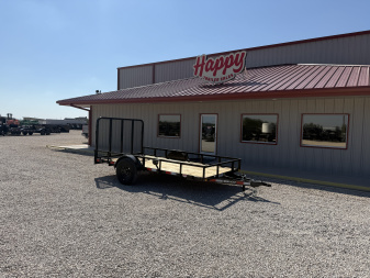 2026 Delco 77"x12' Single Axle Utility Trailer - U2