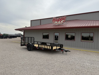 2026 Delco 77"x14' Single Axle Utility Trailer - U2