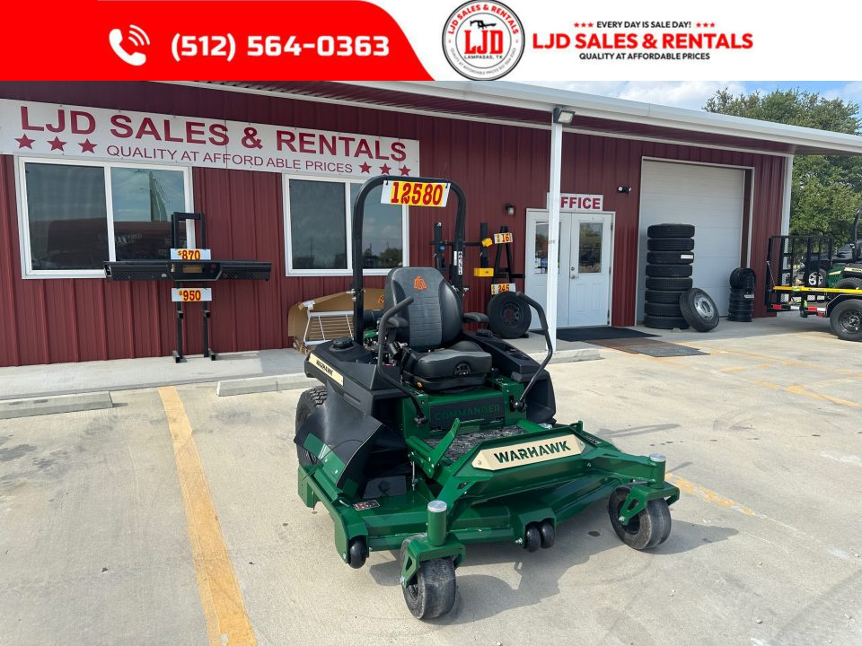 New 2025 Warhawk - COMMANDER PRO 72  KOHLER Lawn Mower