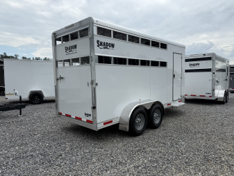 New 2025 Shadow 3 HORSE SLANT (STABLE LIGHT) Stock / Stock Combo Trailer