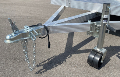 New Cherokee 76"x 10' Aluminum Single Axle Utility Trailer: 3500 GVWR , Ramp Gate