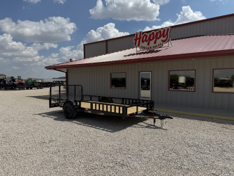 2026 Delco 77"x14' Single Axle Utility Trailer - U2