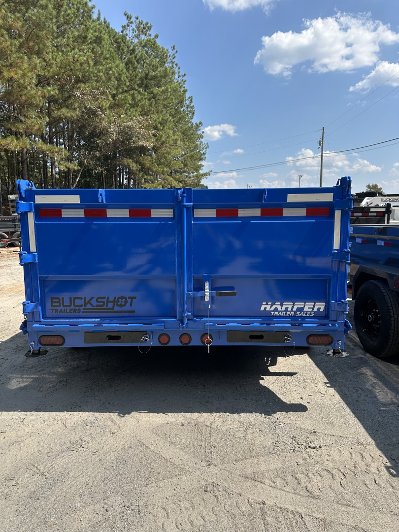 New 2026 BUCKSHOT 7X16 14K GOOSNECK TELESCOPIC DUMP TRAILER 3' WALLS WITH HYDRAULIC JACKS