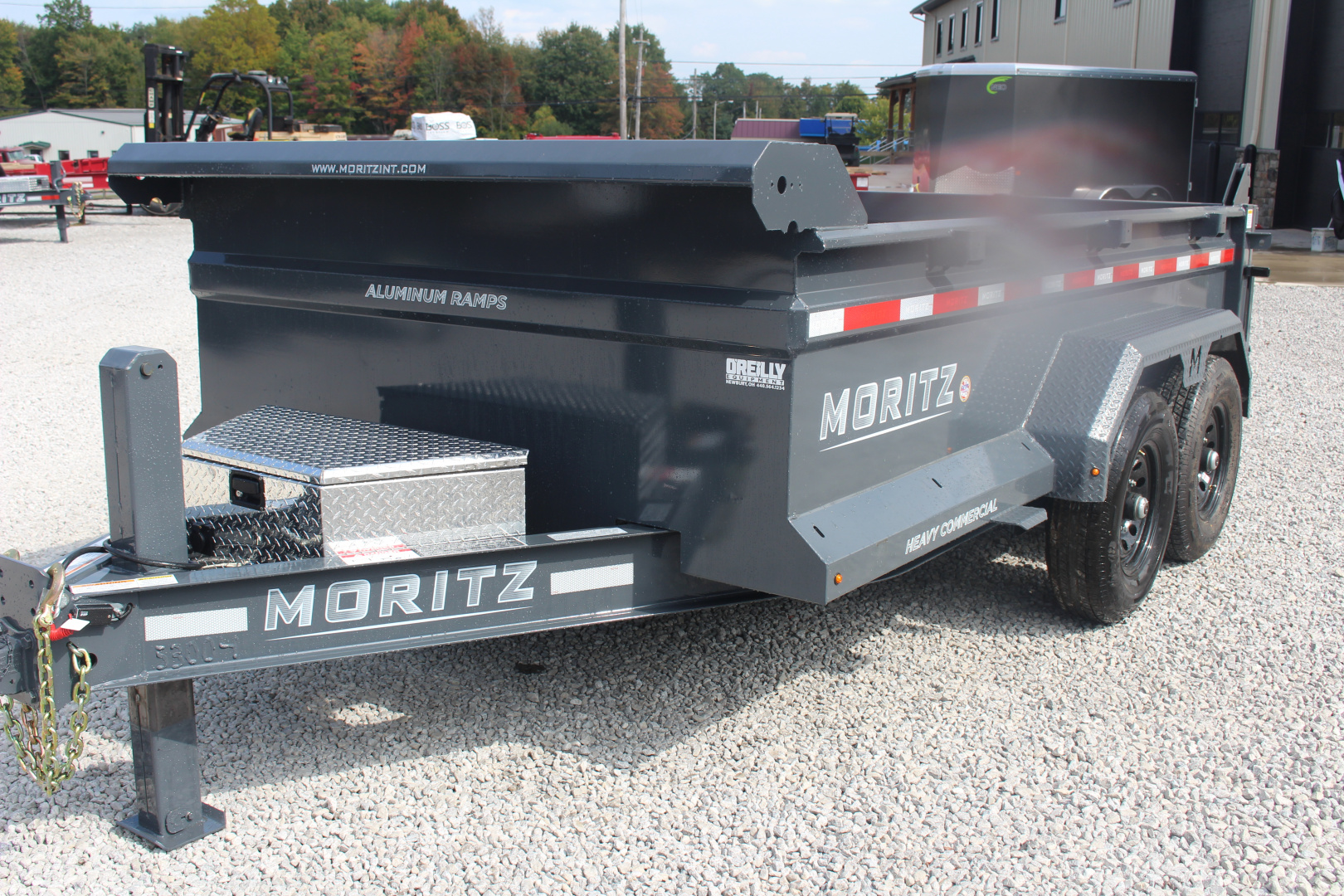 New 2025 Moritz 6' 10" x 12' Heavy Commercial DLH Series Dump Trailer - 14000# GVW