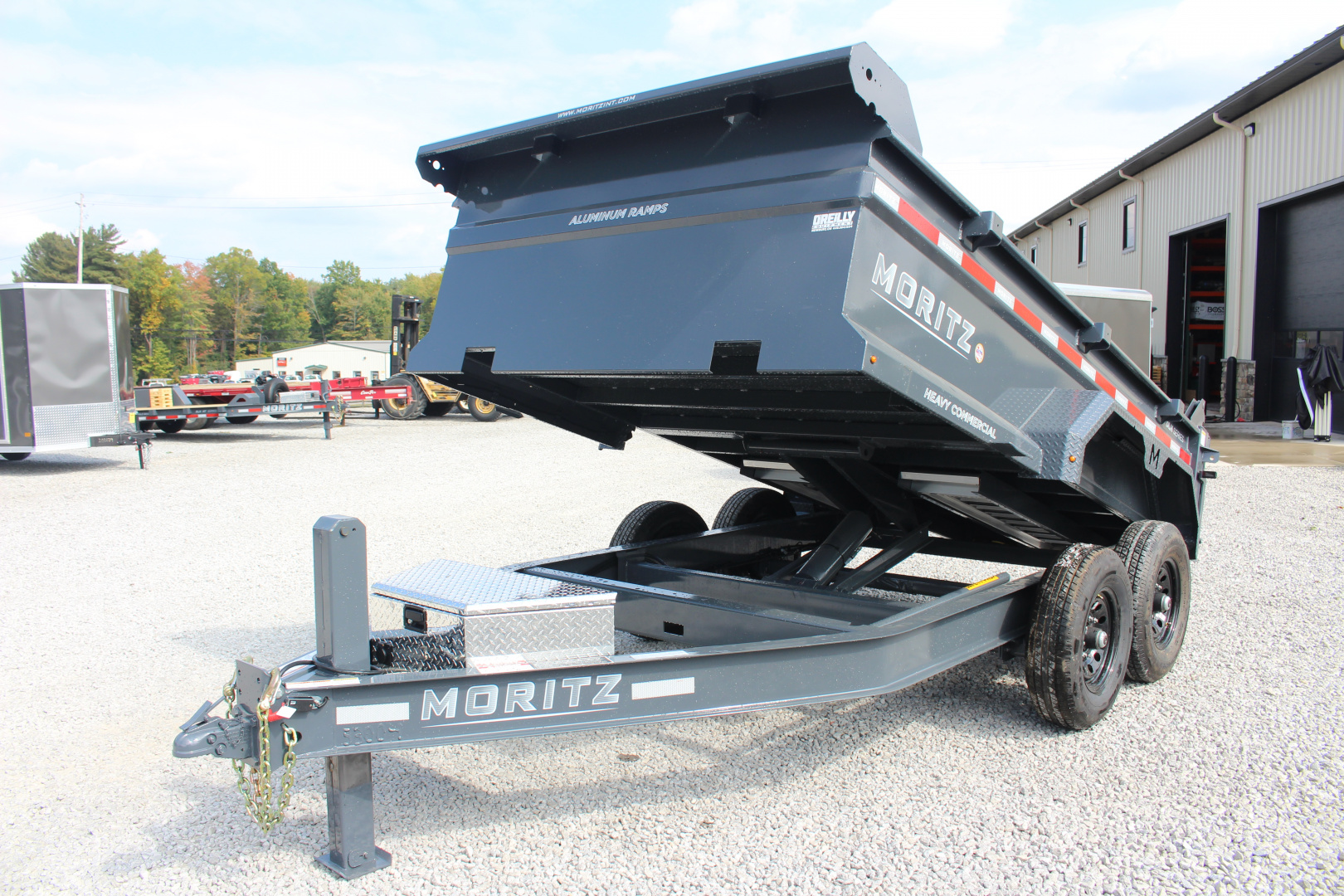 New 2025 Moritz 6' 10" x 12' Heavy Commercial DLH Series Dump Trailer - 14000# GVW