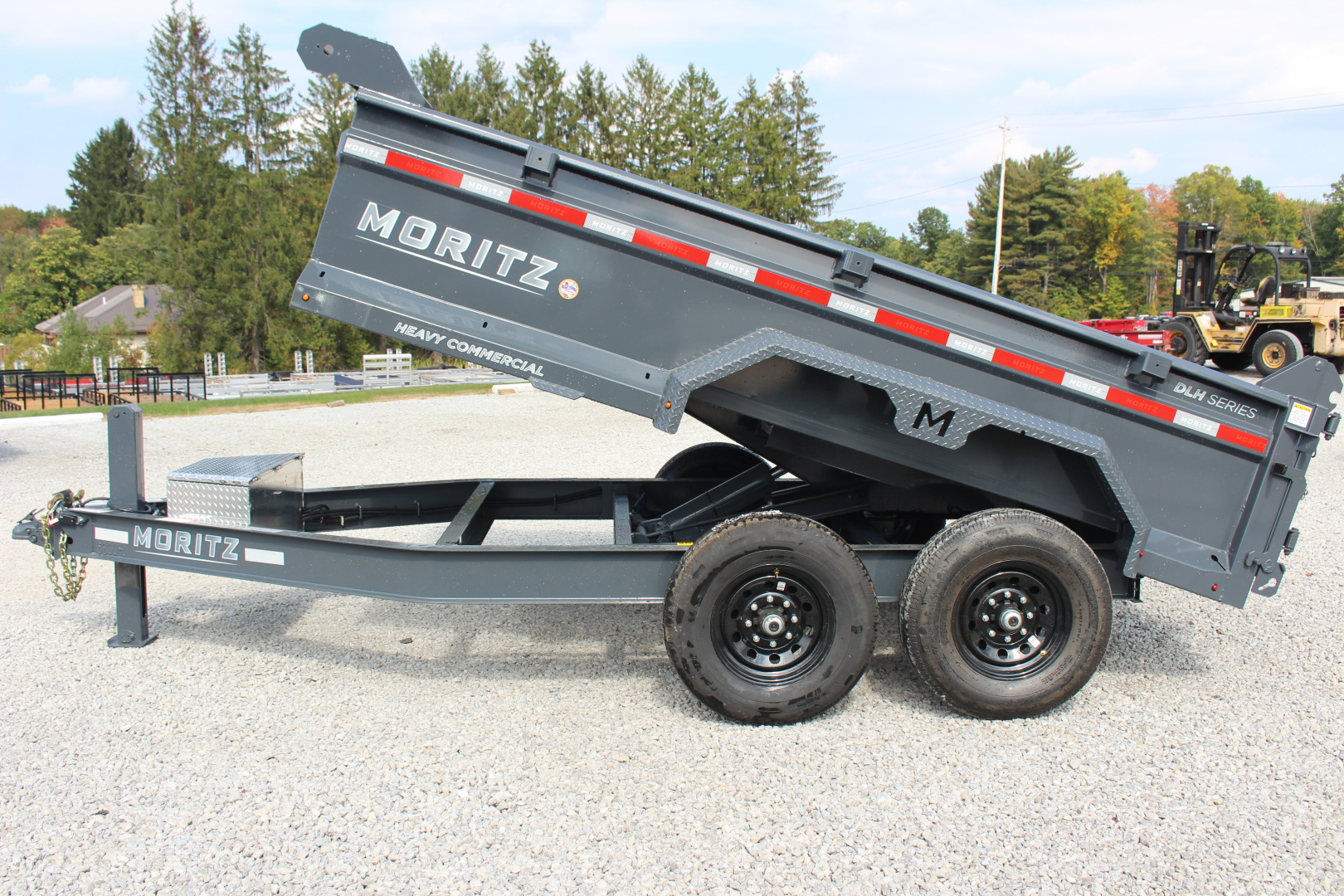 New 2025 Moritz 6' 10" x 12' Heavy Commercial DLH Series Dump Trailer - 14000# GVW