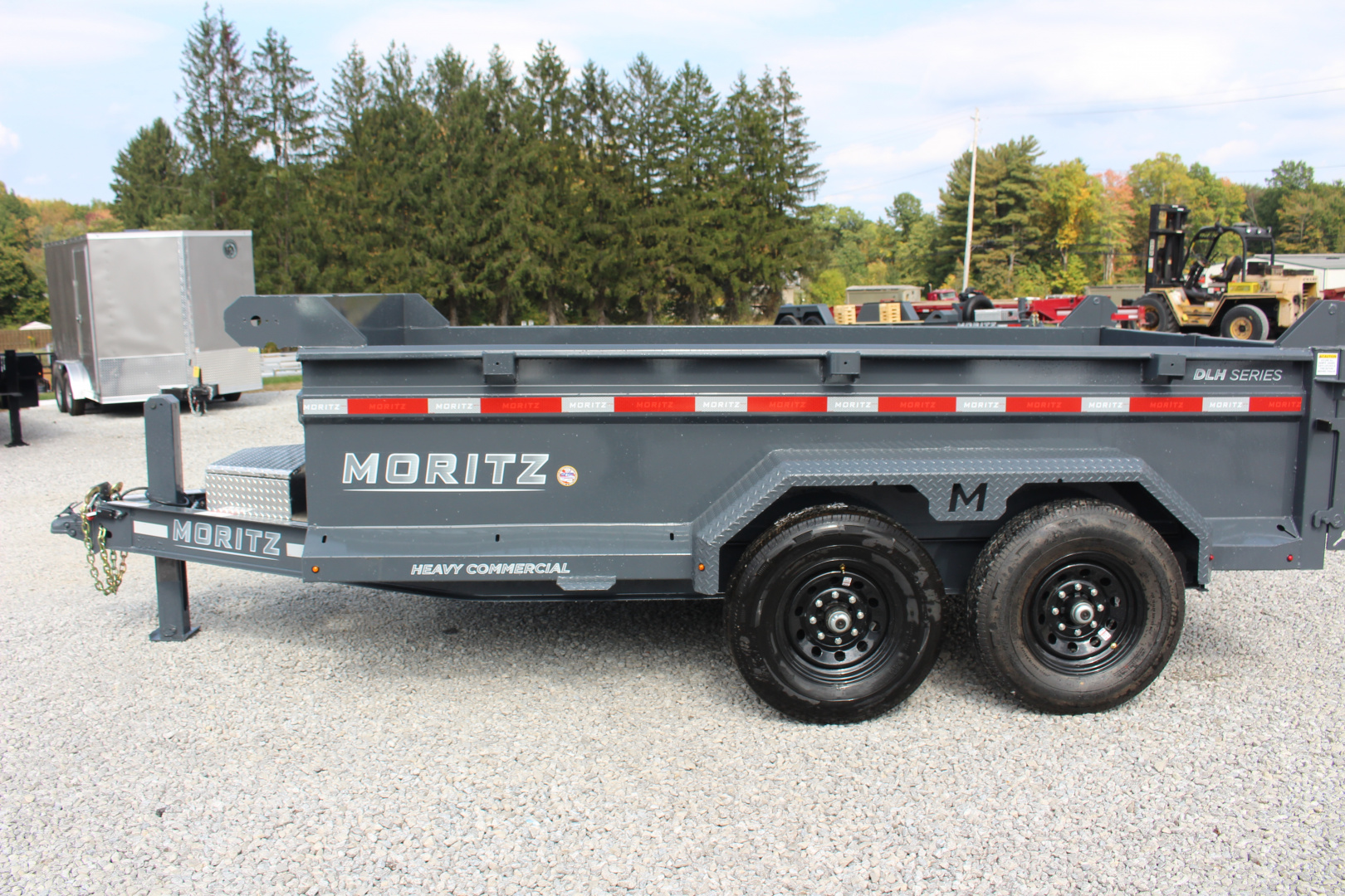 New 2025 Moritz 6' 10" x 12' Heavy Commercial DLH Series Dump Trailer - 14000# GVW
