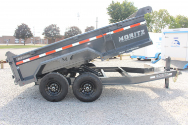 New 2025 Moritz 6' 10" x 12' Heavy Commercial DLH Series Dump Trailer - 14000# GVW
