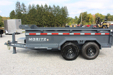 New 2025 Moritz 6' 10" x 12' Heavy Commercial DLH Series Dump Trailer - 14000# GVW