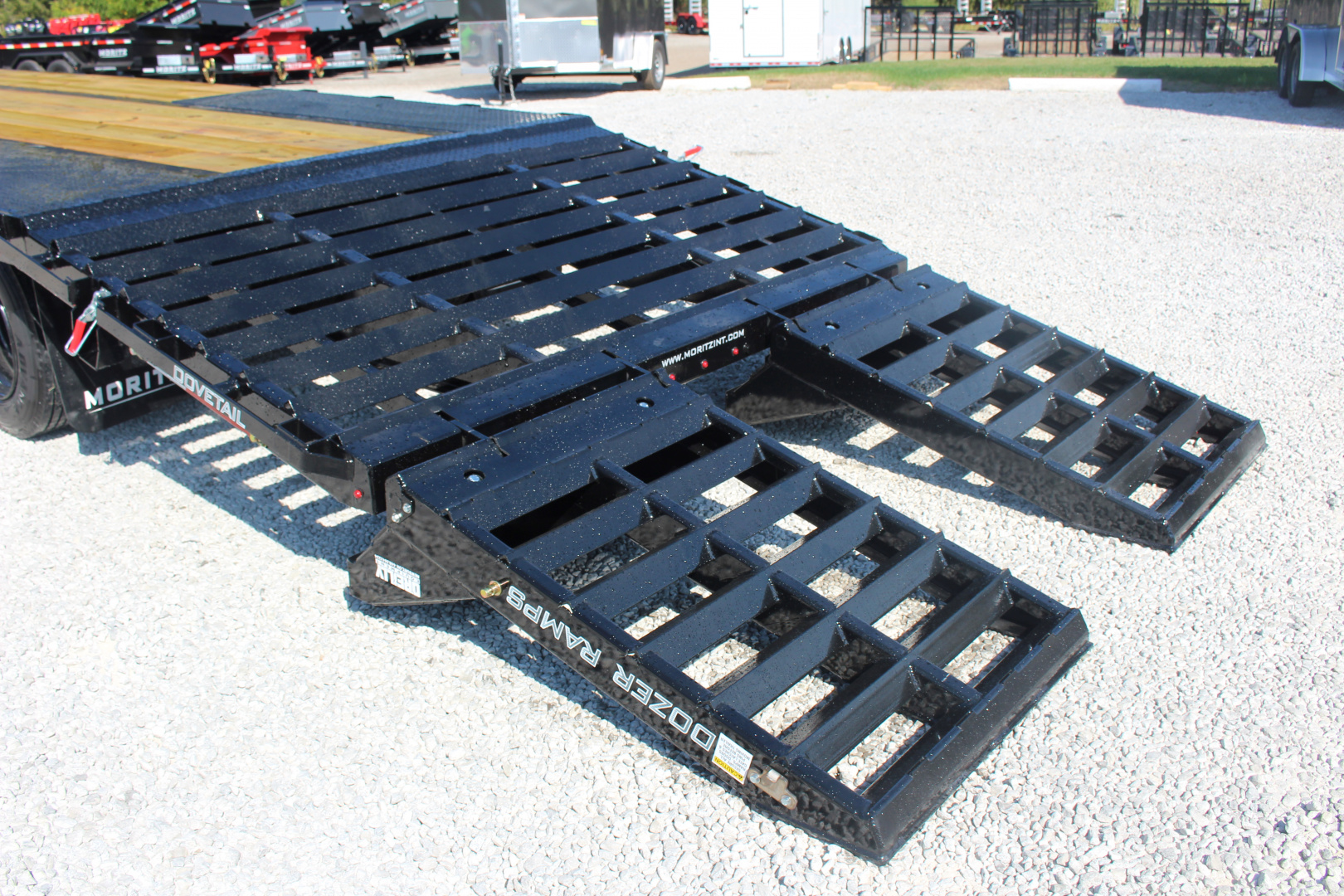 New 2026 Moritz FDPH DT 22' + 5' - Pintle Ring Deckover Equipment Trailer - 40000# GVW