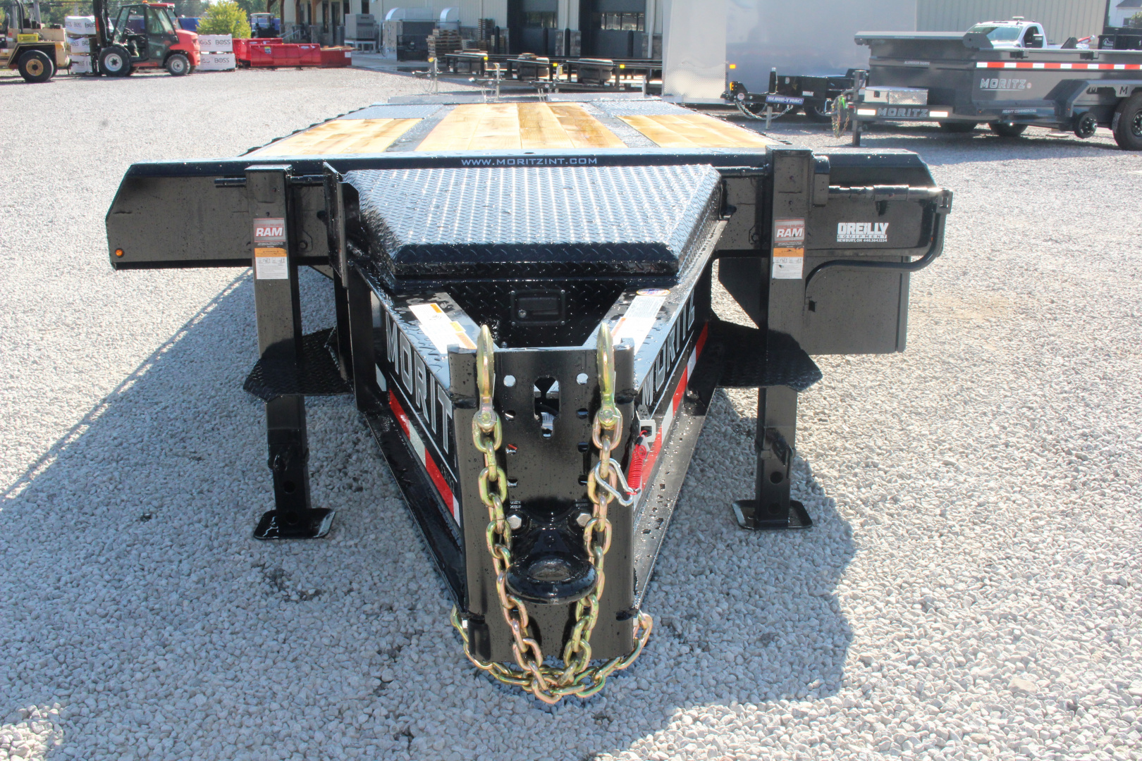 New 2026 Moritz FDPH DT 22' + 5' - Pintle Ring Deckover Equipment Trailer - 40000# GVW