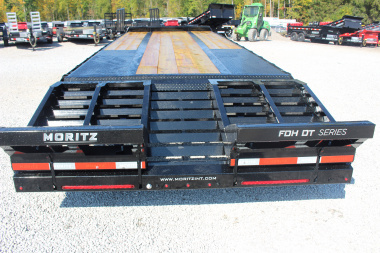 New 2026 Moritz FDPH DT 22' + 5' - Pintle Ring Deckover Equipment Trailer - 40000# GVW