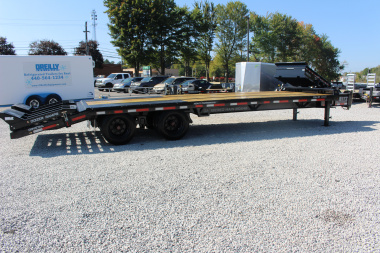 New 2026 Moritz FDPH DT 22' + 5' - Pintle Ring Deckover Equipment Trailer - 40000# GVW