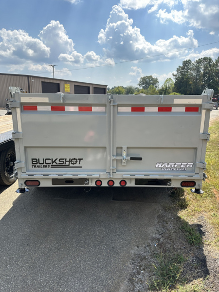 New 2026 BUCKSHOT 7X14 14K TELESCOPIC DUMP TRAILER 3' WALLS WITH SPARE TIRE AND HYDRAULIC JACKS
