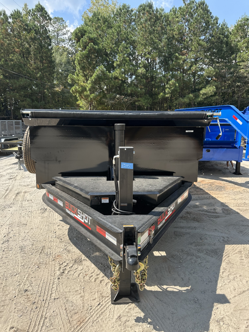 New 2026 BUCKSHOT 7X14 14K TELESCOPIC DUMP TRAILER 3' WALLS WITH SPARE TIRE AND HYDRAULIC JACKS
