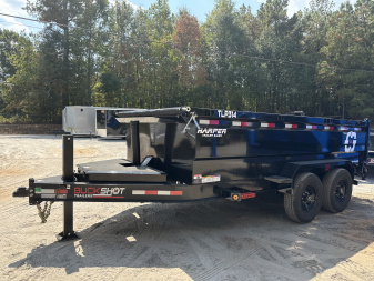 New 2026 BUCKSHOT 7X14 14K TELESCOPIC DUMP TRAILER 3' WALLS WITH SPARE TIRE AND HYDRAULIC JACKS