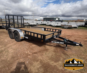 New 2026 PJ Trailer UK 7 X 14 TA Utility Trailer- 77  wide deck- Side Load Ramps
