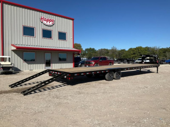 New 2026 PJ 102"x40' GN Low-Pro Flatbed w/ Singles - LX