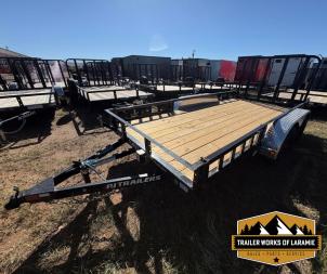 New 2026 PJ Trailer UK 7 X 14 TA Utility Trailer- 77  wide deck- Side Load Ramps