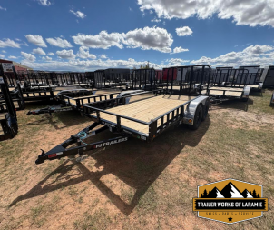 New 2026 PJ Trailer UK 7 X 14 TA Utility Trailer- 77  wide deck- Side Load Ramps