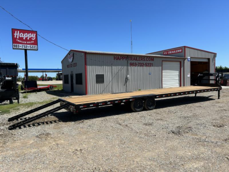 New 2026 PJ 102"x40' GN Low-Pro Flatbed w/ Singles - LS