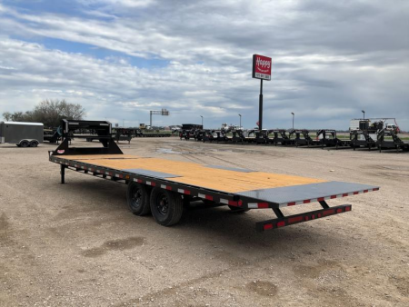 New 2026 PJ 102"x28' Gooseneck Deckover Hydraulic Tilt Trailer – T8
