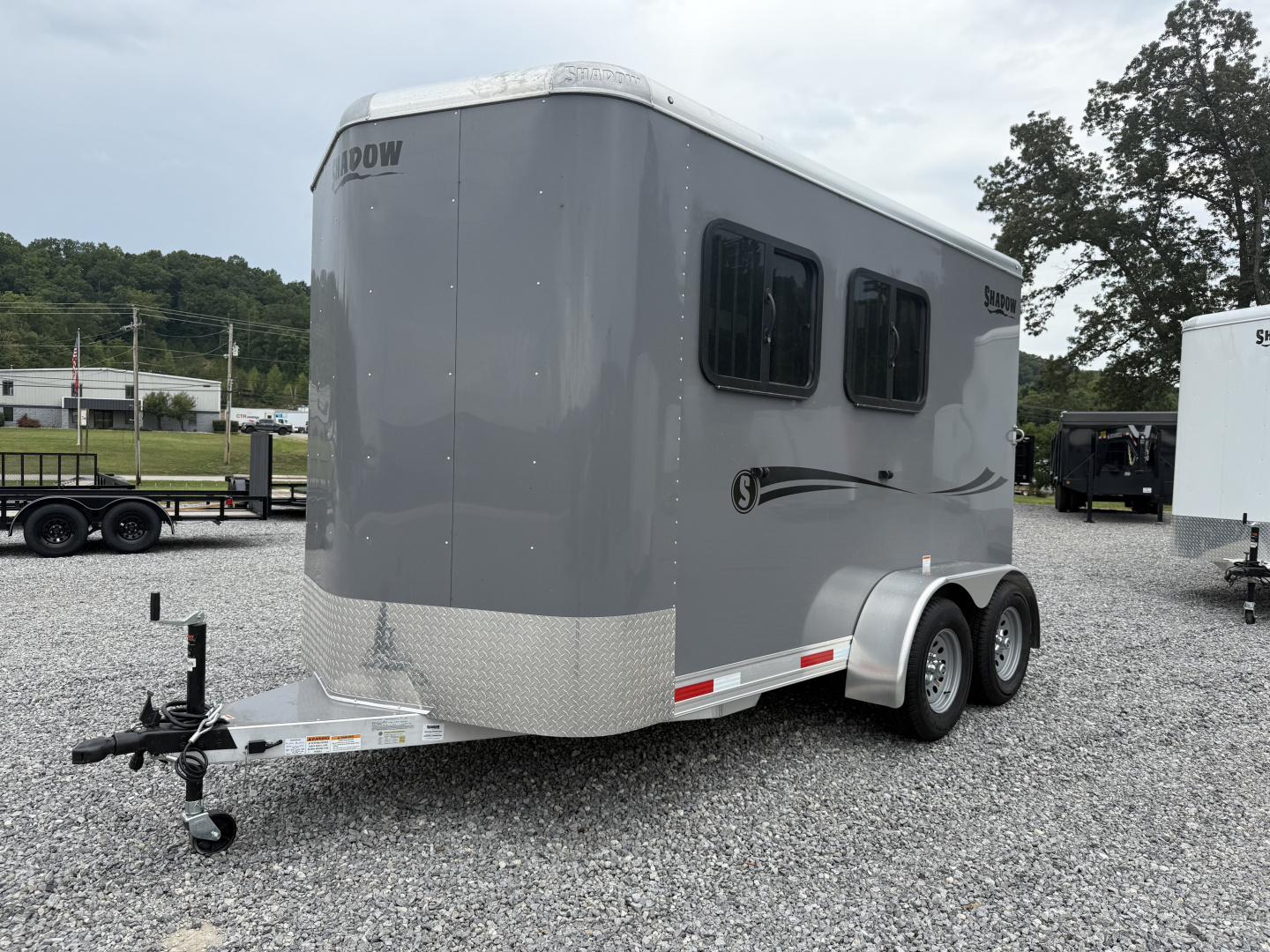 New 2025 Shadow 2 HORSE SLANT STABLEMATE Stock / Stock Combo Trailer