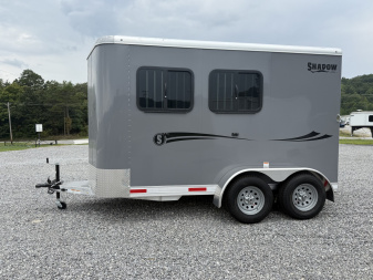 New 2025 Shadow 2 HORSE SLANT STABLEMATE Stock / Stock Combo Trailer