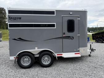 New 2025 Shadow 2 HORSE SLANT STABLEMATE Stock / Stock Combo Trailer