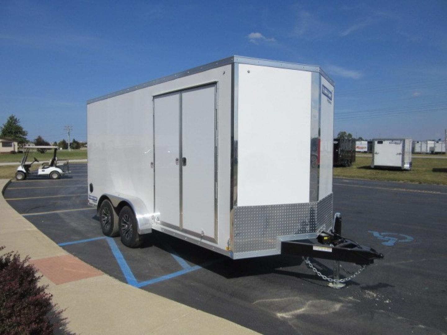 New 2026 Sure-Trac 7 x 16 Pro Series STW8416TA-100 Cargo / Enclosed Trailer 10K / 6-inch Additional Height / Double Side Doors / Spare Tire