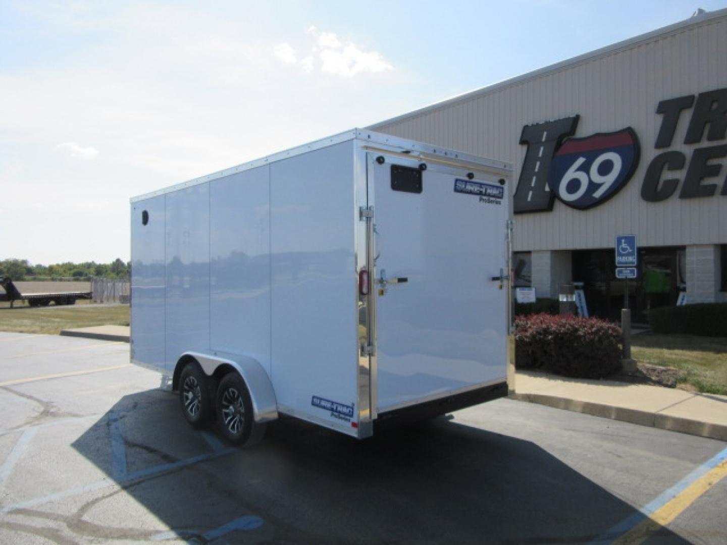 New 2026 Sure-Trac 7 x 16 Pro Series STW8416TA-100 Cargo / Enclosed Trailer 10K / 6-inch Additional Height / Double Side Doors / Spare Tire