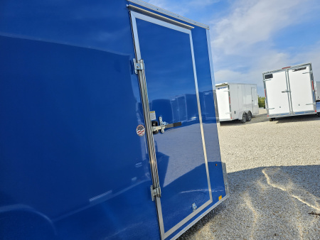 New 2026 Cargo Express "TRUE BLUE" EX DLX 7 x 14 7K Double Rear Door Cargo / Enclosed Trailer