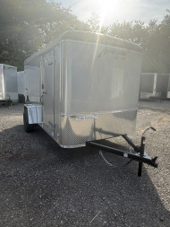 New 2026 Homesteader 6x12 Cargo Trailer - Swing Doors - SILVER