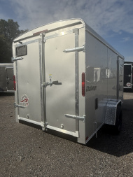 New 2026 Homesteader 6x12 Cargo Trailer - Swing Doors - SILVER