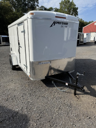 New 2026 Homesteader 6x12 Cargo Trailer - Swing Doors - WHITE